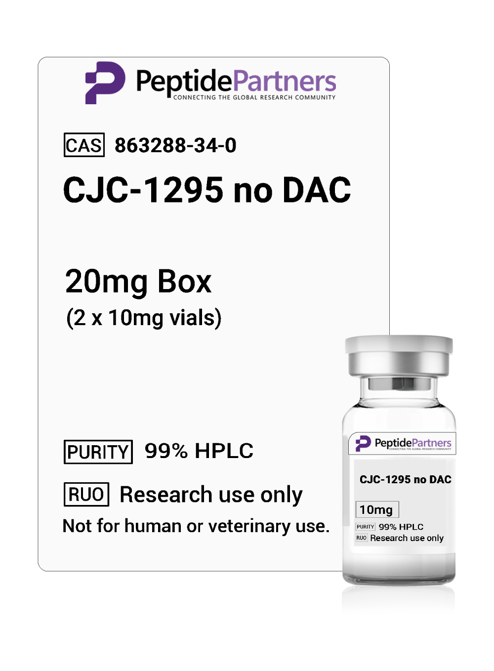 CJC-1295 no DAC (20mg - 200mg)